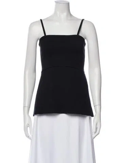Pre-owned High Sport Square Neckline Sleeveless Top In Black