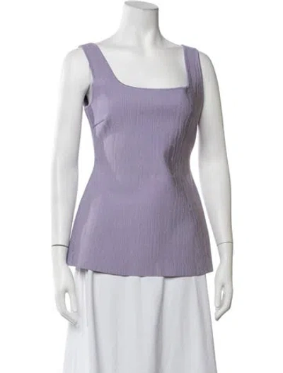 Pre-owned High Sport Square Neckline Sleeveless Top In Purple