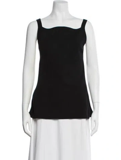 Pre-owned High Sport Square Neckline Sleeveless Top W/ Tags In Black