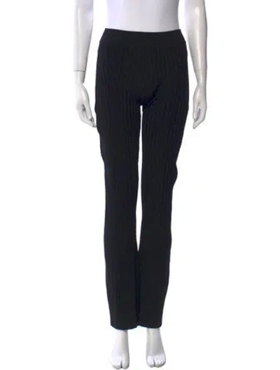 Pre-owned High Sport Straight Leg Pants In Black