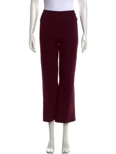 Pre-owned High Sport Straight Leg Pants In Burgundy