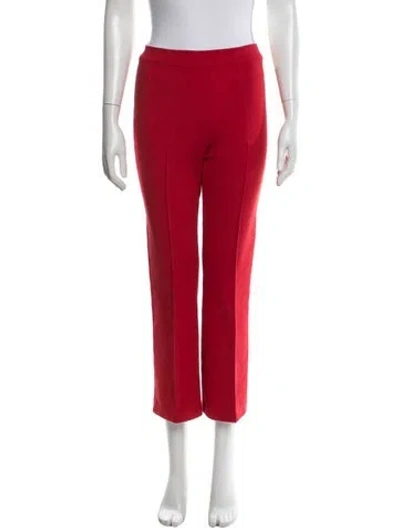 Pre-owned High Sport Straight Leg Pants In Red