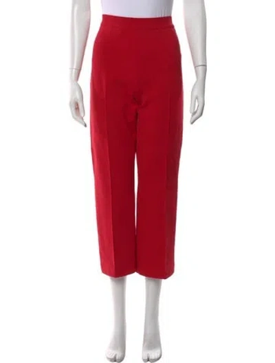 Pre-owned High Sport Straight Leg Pants In Red