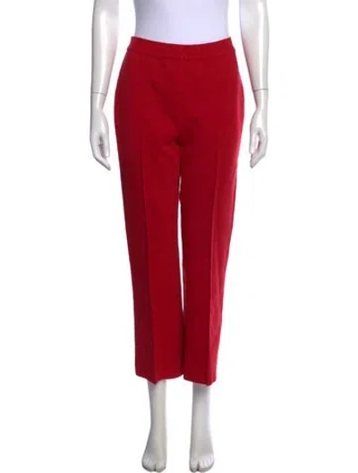 Pre-owned High Sport Straight Leg Pants In Red