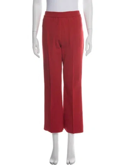 Pre-owned High Sport Straight Leg Pants In Red