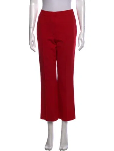 Pre-owned High Sport Straight Leg Pants In Red