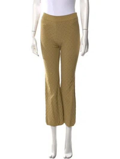 Pre-owned High Sport Straight Leg Pants In Yellow