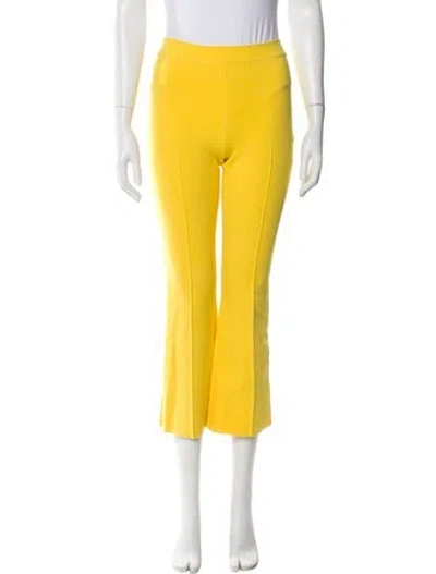 Pre-owned High Sport Straight Leg Pants In Yellow