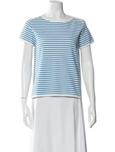 Pre-owned High Sport Striped Crew Neck Top In Multi