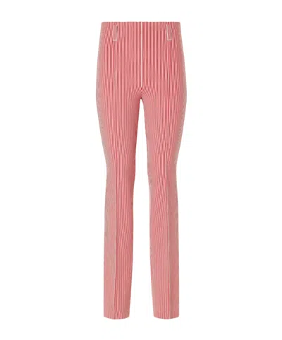 High Sport Luke Striped Cotton-blend Straight-leg Pants In Red