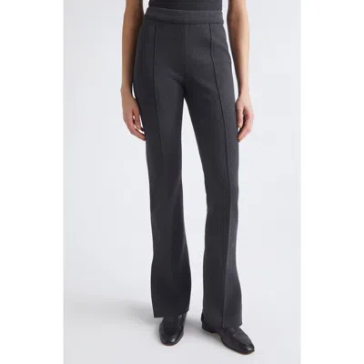 High Sport Theo High Waist Mini Check Bootcut Pants In Charcoal