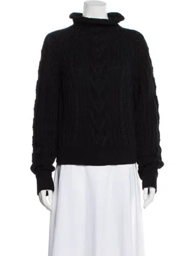 Pre-owned High Sport Turtleneck Sweater In Black
