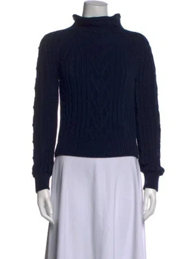 Pre-owned High Sport Turtleneck Sweater In Blue