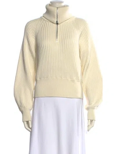 Pre-owned High Sport Turtleneck Sweater In Neutral