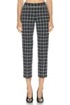 High Sport Louis Cropped Checked Cotton-blend Straight-leg Pants In Black
