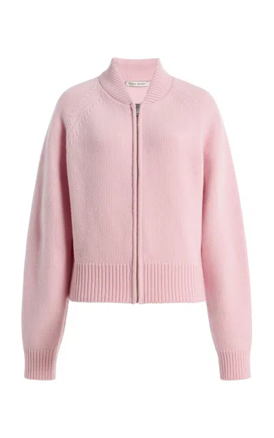 High Sport Velma Zip-up Wool-cashmere Jacket In Pink