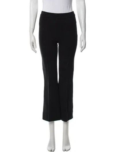Pre-owned High Sport Virgin Wool Straight Leg Pants In Black