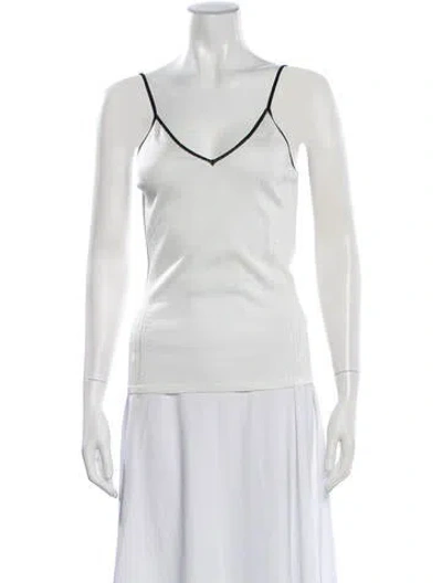Pre-owned High Sport V-neck Sleeveless Top W/ Tags In White