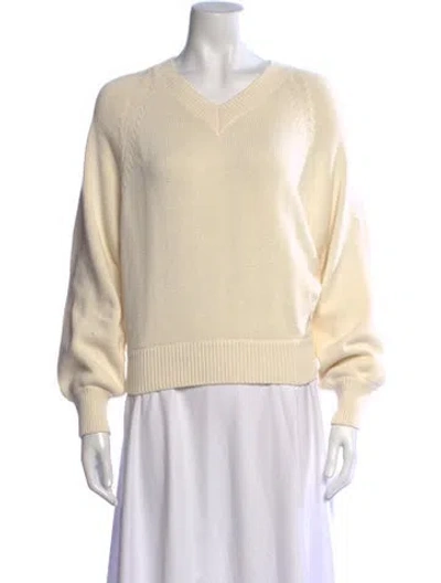Pre-owned High Sport V-neck Sweater In Neutral