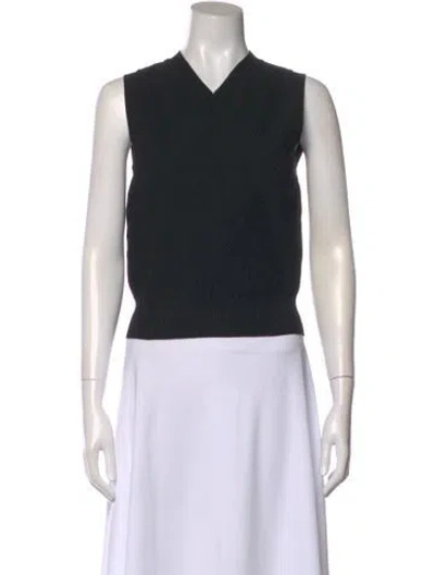 Pre-owned High Sport V-neck Sweater W/ Tags In Black