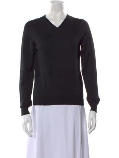 Pre-owned High Sport V-neck Sweater W/ Tags In Black