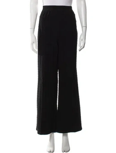 Pre-owned High Sport Wide Leg Pants In Black