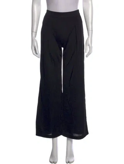Pre-owned High Sport Wide Leg Pants In Black