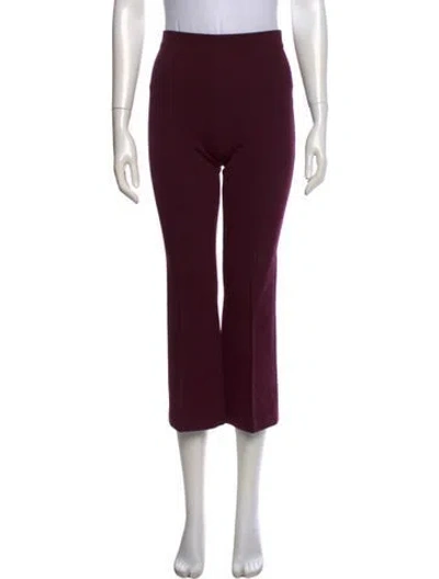 Pre-owned High Sport Wide Leg Pants In Burgundy
