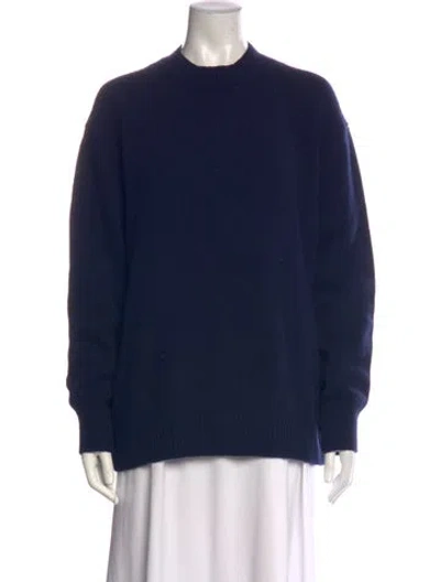 Pre-owned High Sport Wool Crew Neck Sweater In Blue