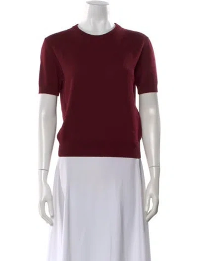 Pre-owned High Sport Wool Crew Neck Sweater W/ Tags In Burgundy