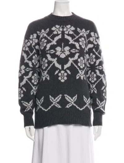 Pre-owned High Sport Wool Patterned Sweater In Multicolor