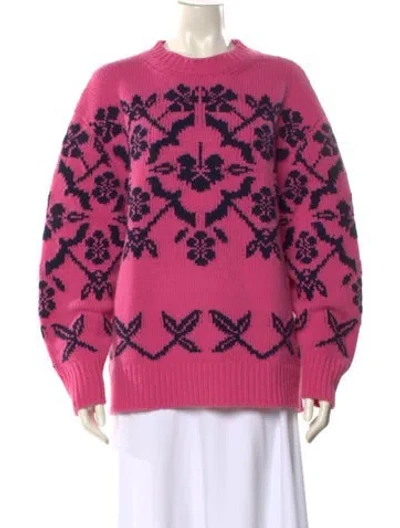 Pre-owned High Sport Wool Printed Sweater In Pink