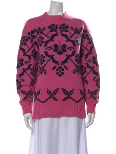 Pre-owned High Sport Wool Printed Sweater In Pink