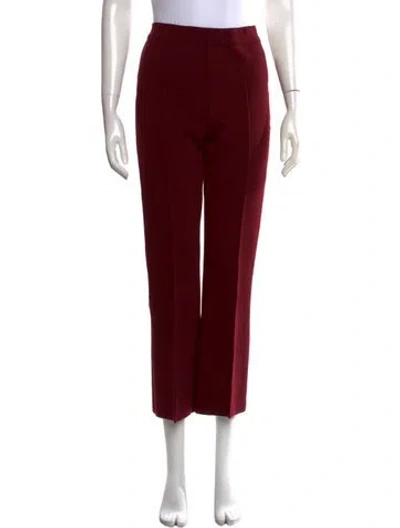 Pre-owned High Sport Wool Straight Leg Pants In Red