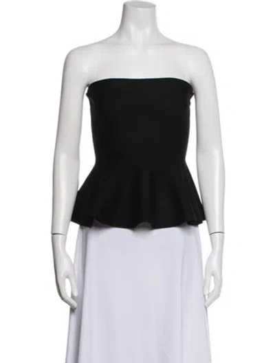 Pre-owned High Sport Wool Strapless Top In Black