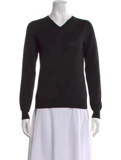 Pre-owned High Sport Wool V-neck Sweater W/ Tags In Black