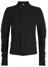 High Tearaway Panelled Stretch-polyamide Jacket In Black