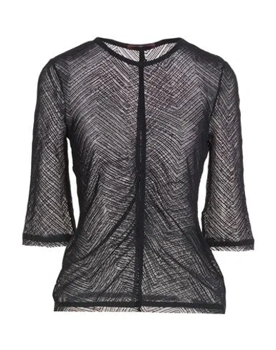 High Tech Voila Woman T-shirt Midnight Blue Size L Nylon, Elastane, Rayon
