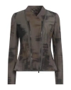 High Tech Woman Jacket Khaki Size 10 Nylon, Elastane