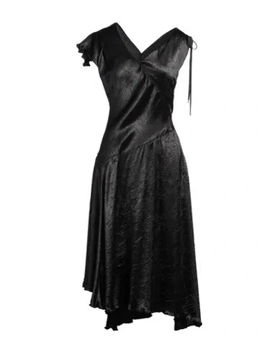 High Tech Woman Midi Dress Black Size 12 Polyester