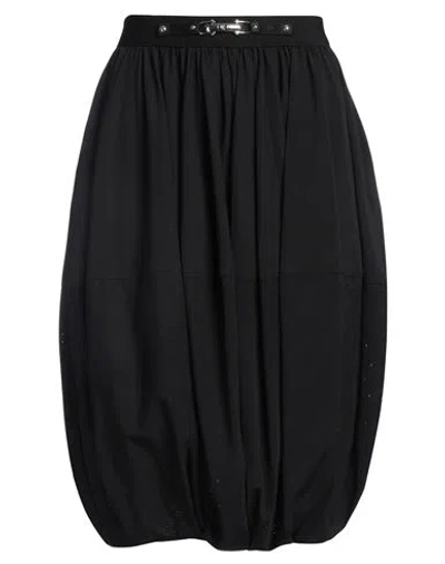 High Tech Woman Midi Skirt Black Size 6 Nylon, Elastane