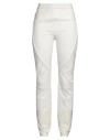 High Tech Woman Pants Ivory Size 8 Nylon, Elastane In White