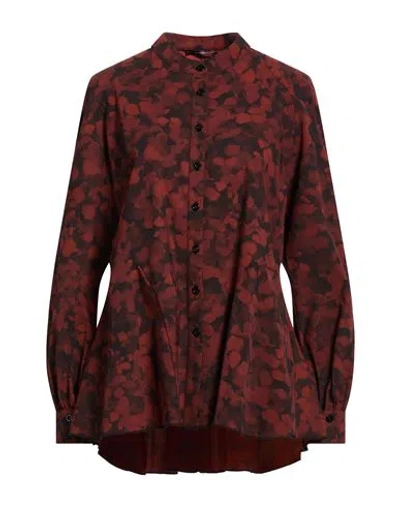 High Tech Woman Shirt Rust Size 10 Nylon, Elastane In Red