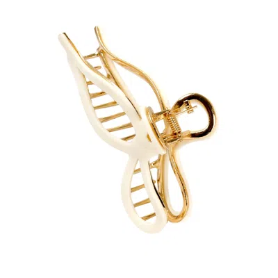 High Tide Bow Claw Clip Cream