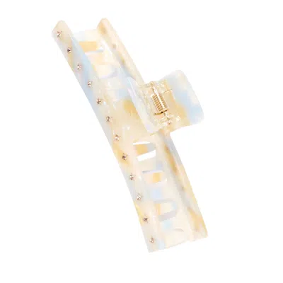 High Tide Large Crystal Claw Clip Blue Pearl