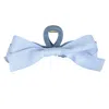 High Tied Large Claw Clip With Bow Light Blue