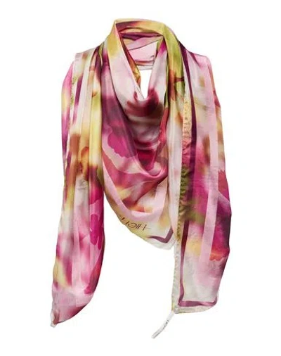 High Trailblazer Woman Scarf Fuchsia Size - Silk In Multi