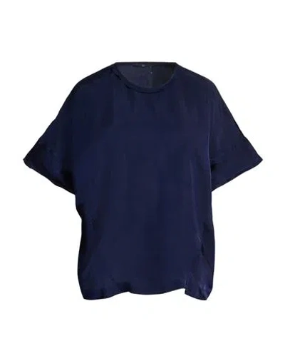 High Use Curio Woman Top Midnight Blue Size 12 Rayon, Cupro