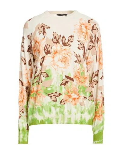 High Use Magnitude Woman Sweater Green Size L Cotton In Multi