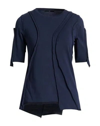 High Use Make Up Woman T-shirt Midnight Blue Size M Cotton